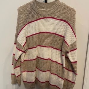 American Eagle Oversized Striped Sweater